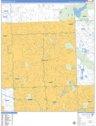 Rochester Hills Wall Map Basic Style 2026